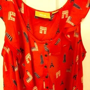 Maeve Paris Blouse, Anthropologie